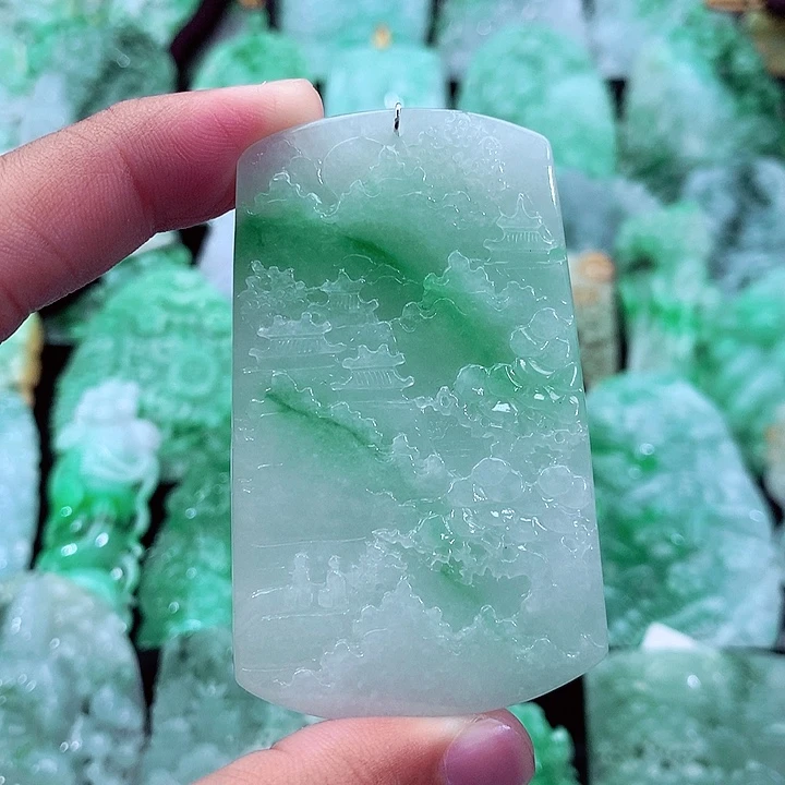 翡翠未镶嵌吊坠(不含链)