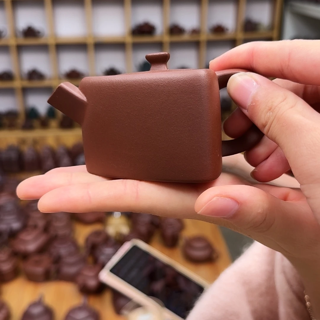 茶壶紫砂紫砂壶三角石瓢120cc