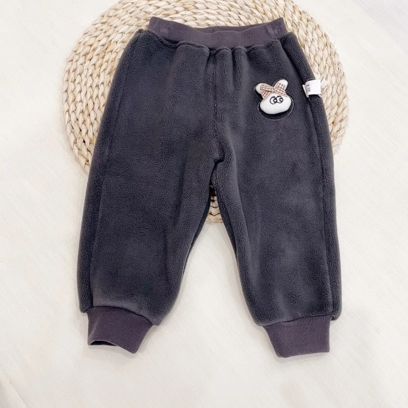 米乐熊兔子摇粒绒裤子0563