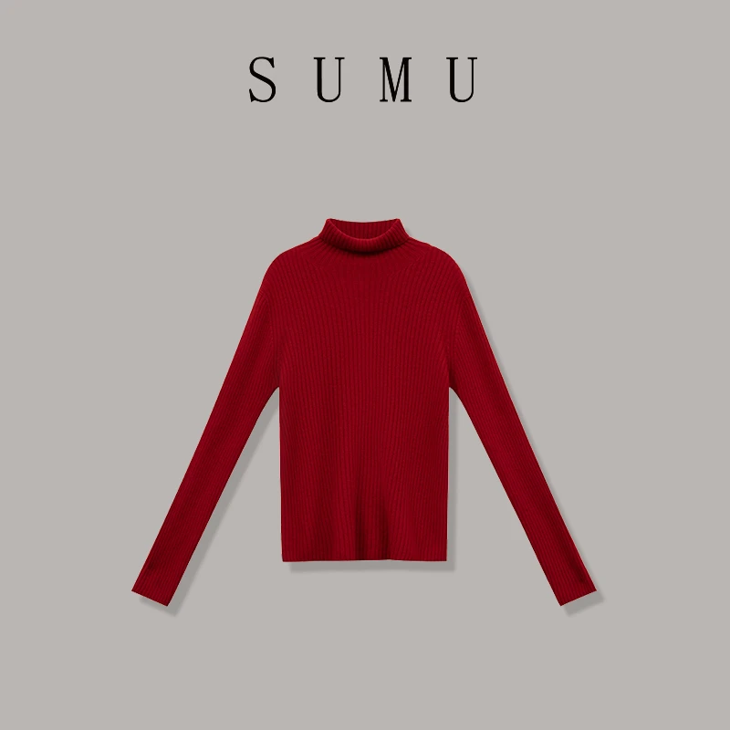 宿慕SUMU 女款毛衣 3-16春季2025新款时尚休闲打底衫G08003