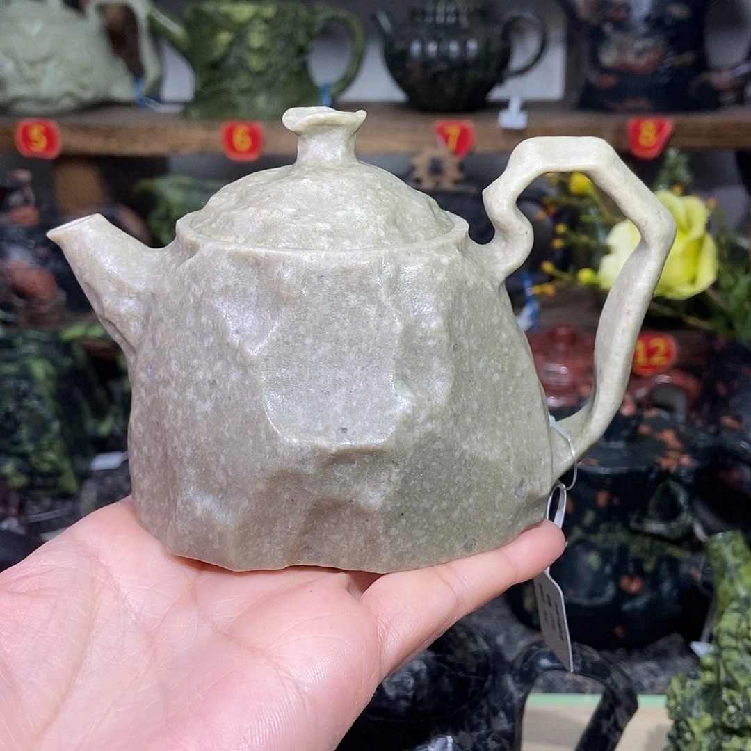 石材冰碛玉随形壶200CC