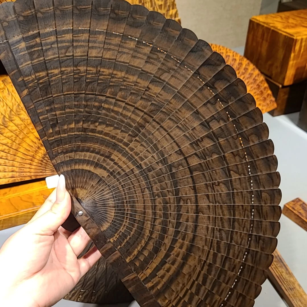 扇子24小叶桢楠金丝楠木苏扇阴沉