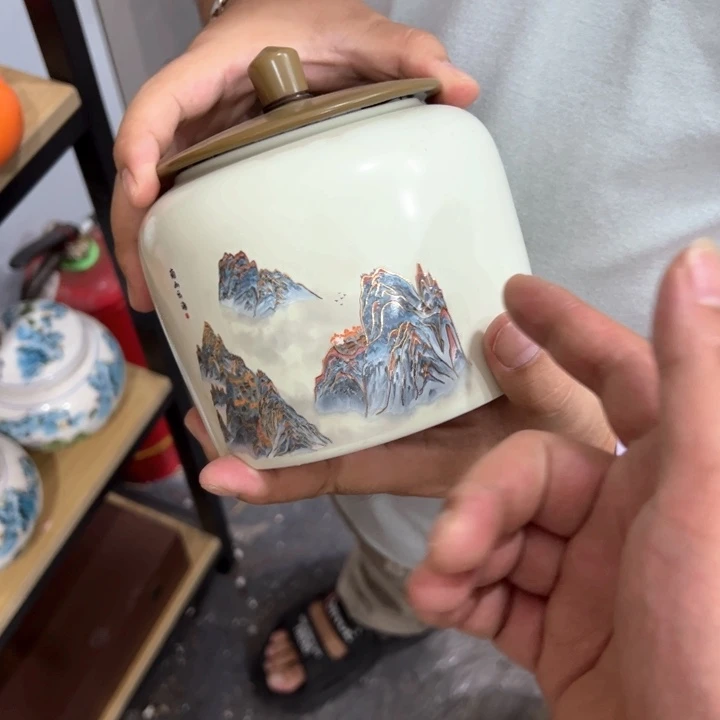 瑕疵福利品陶瓷茶叶罐