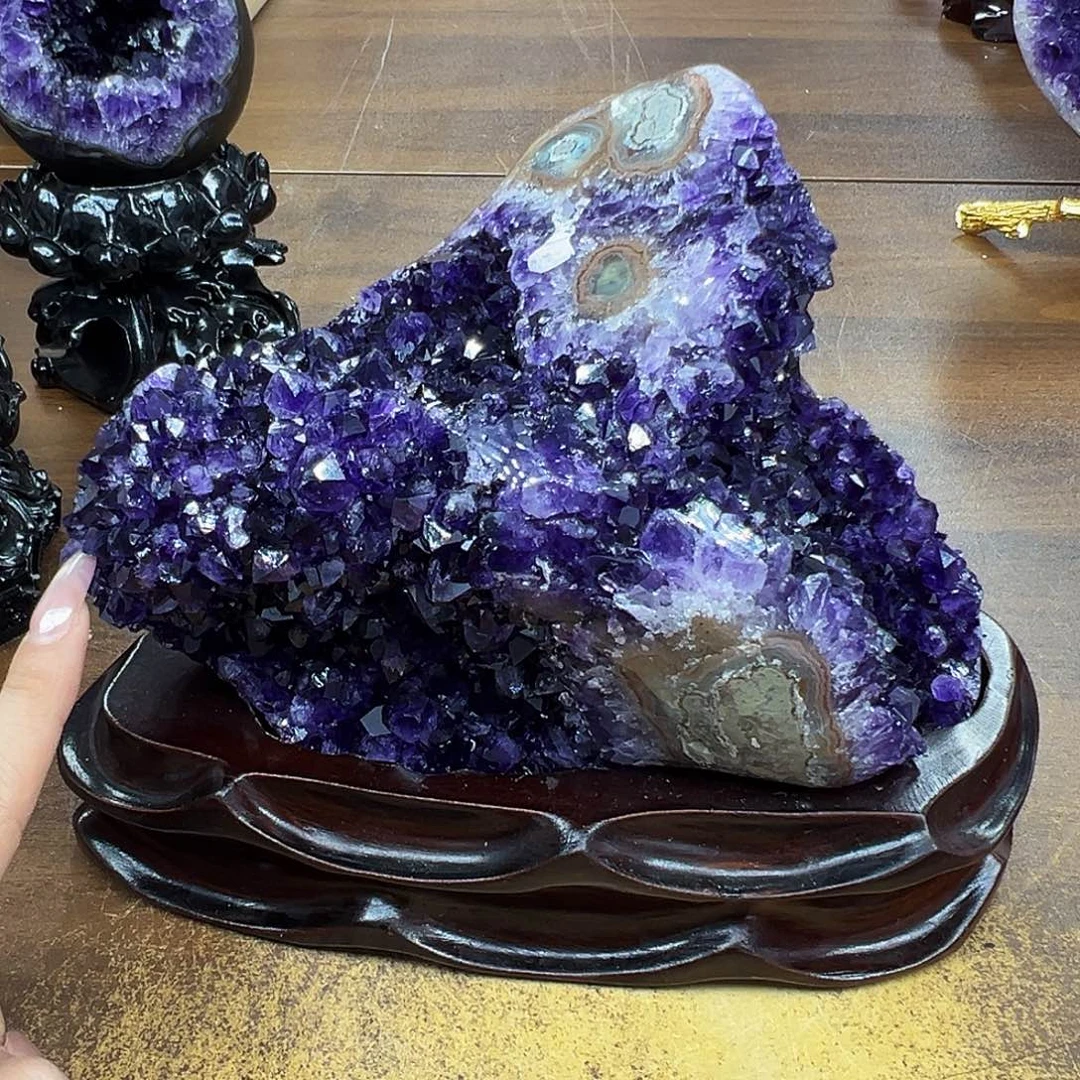 紫晶摆件未镶嵌福利