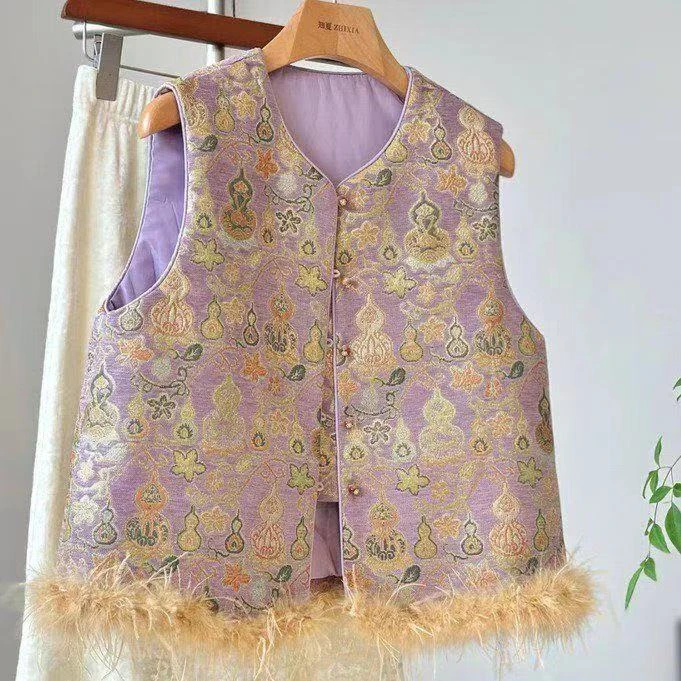 MJ01手工高端定制新中式马甲时尚女装