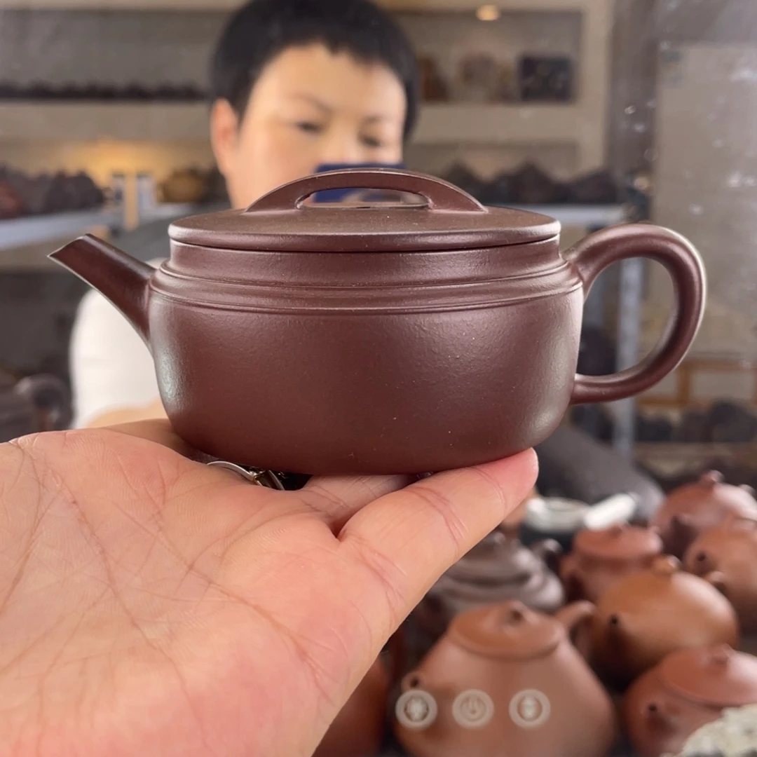 茶壶紫砂四号井底槽清汉瓦120cc
