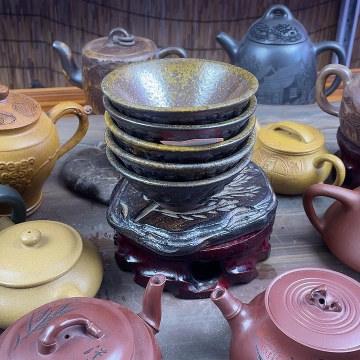 茶壶紫砂处理五个
