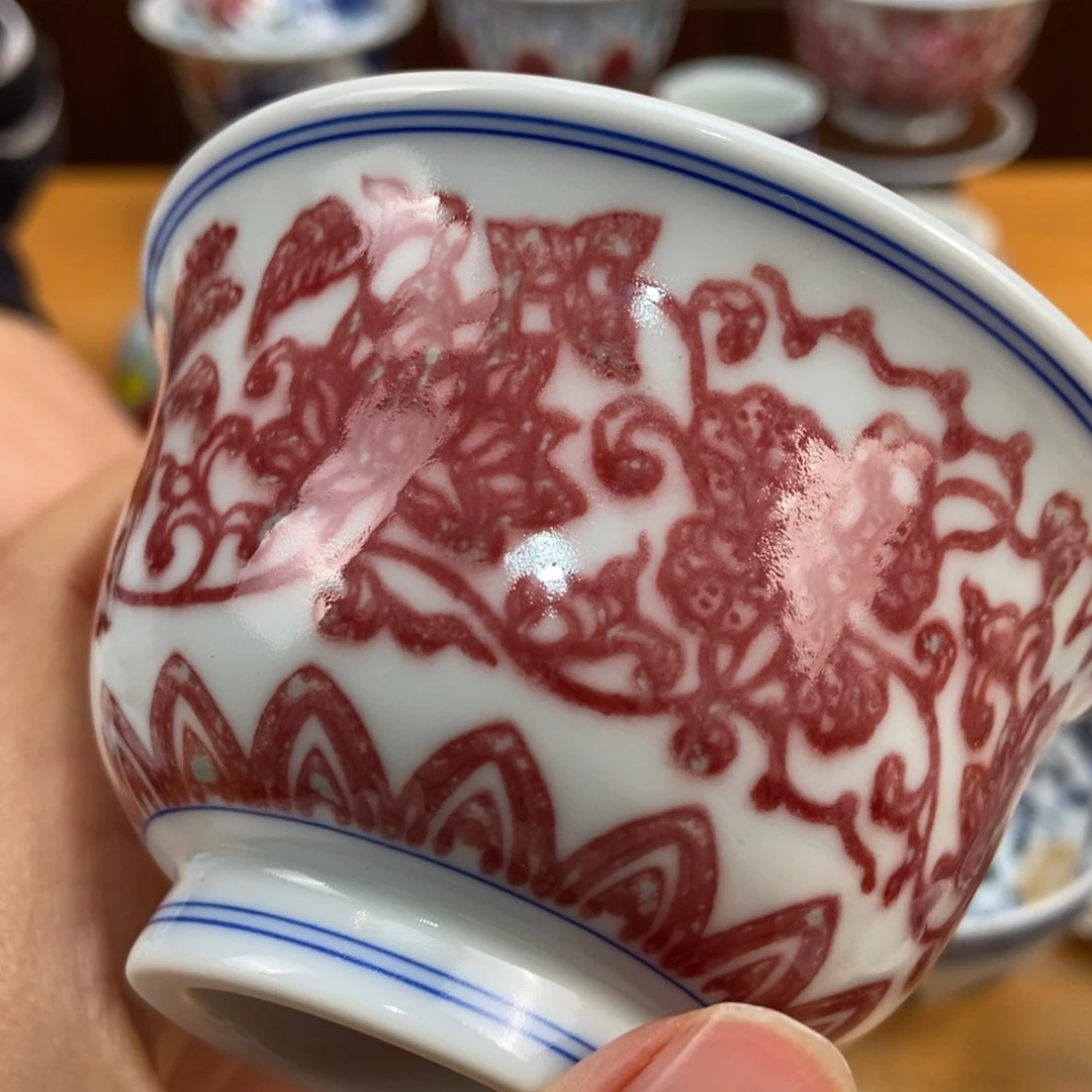 手绘现代茶具非古董