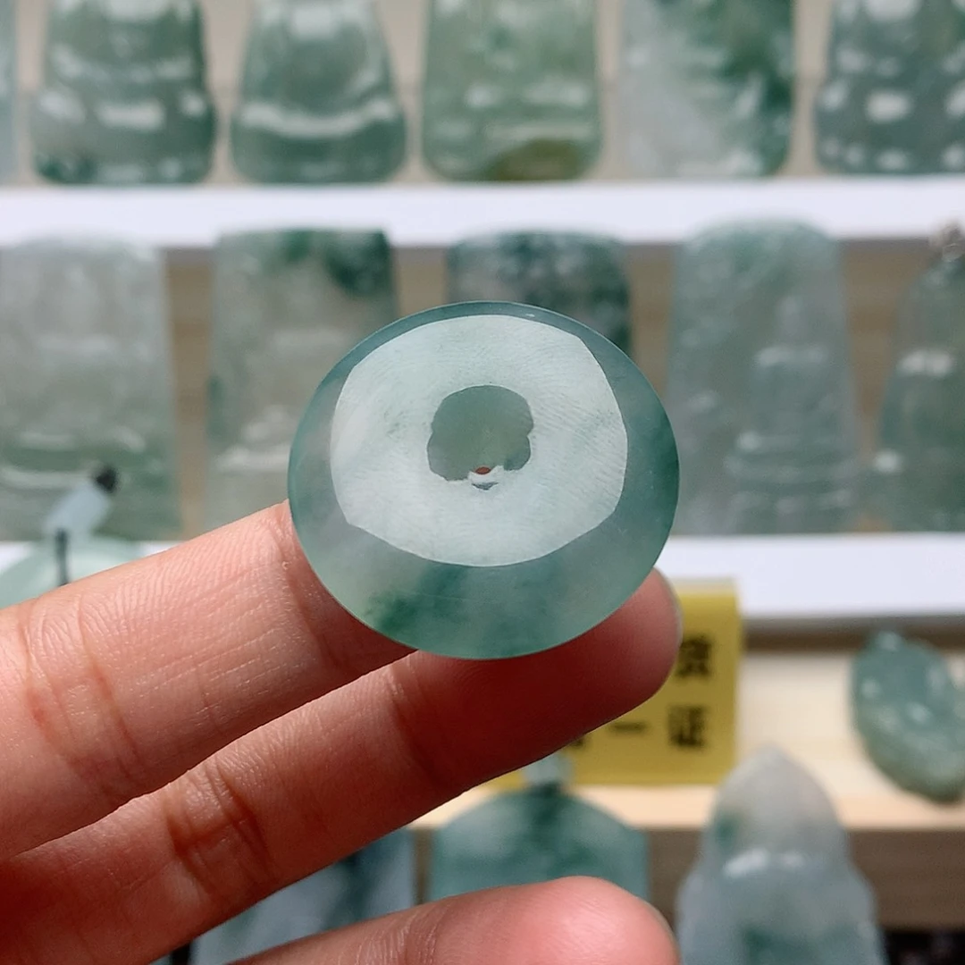 翡翠未镶嵌吊坠(不含链)平安扣