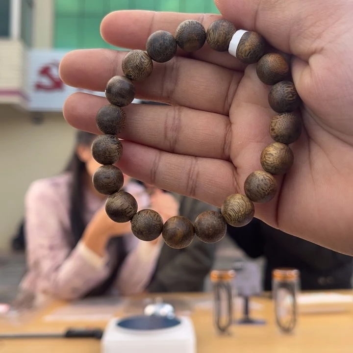 沉香手串奇楠圆珠11mm单圈9克多样性发一