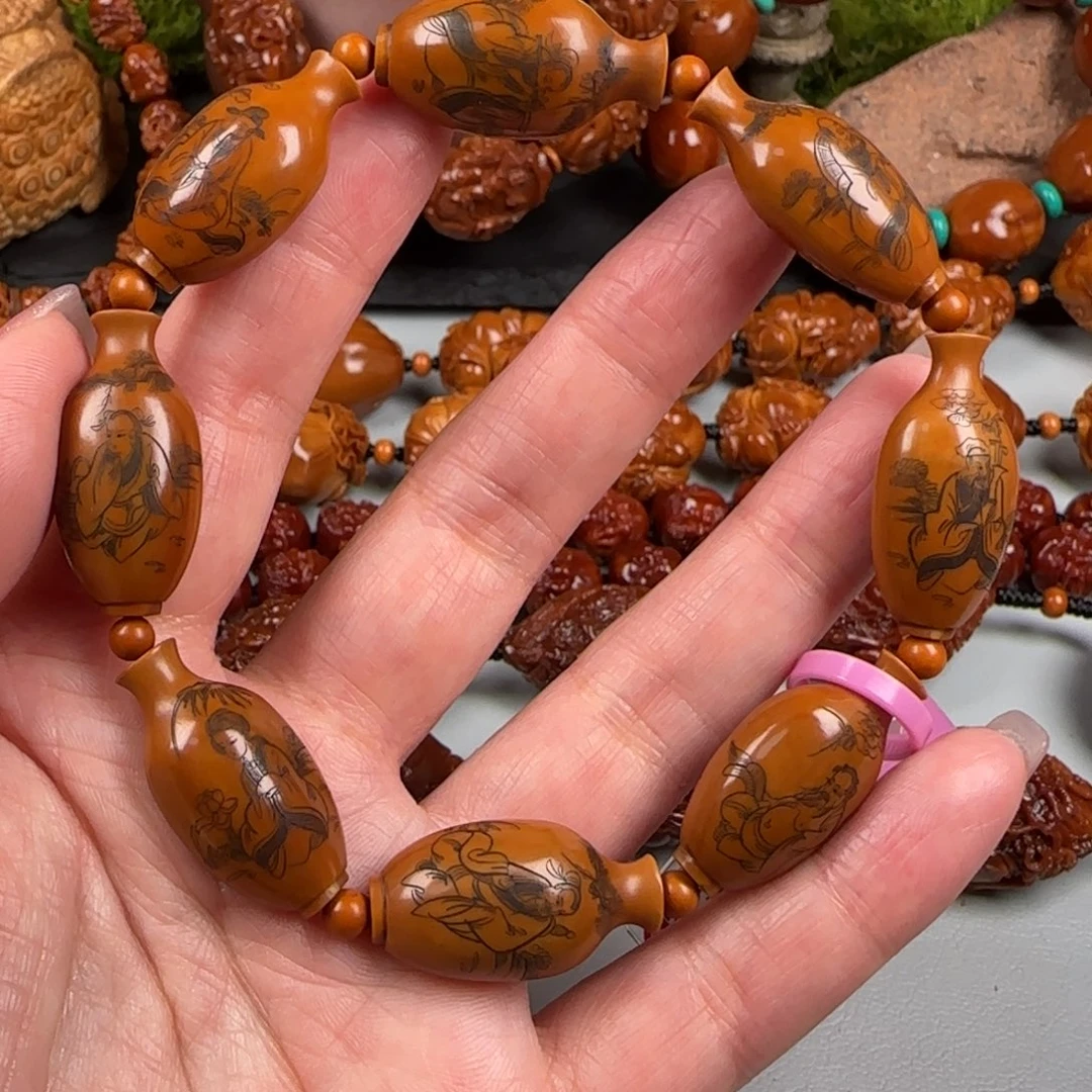 橄榄核手串/手链八仙祝寿手串