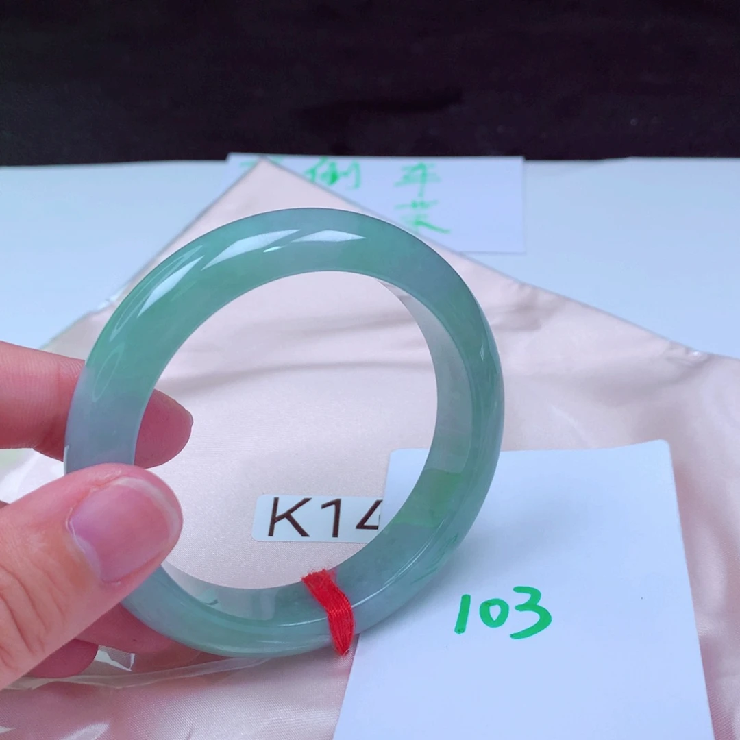 未镶嵌手镯翡翠缅甸天然A货翡翠手镯55.8