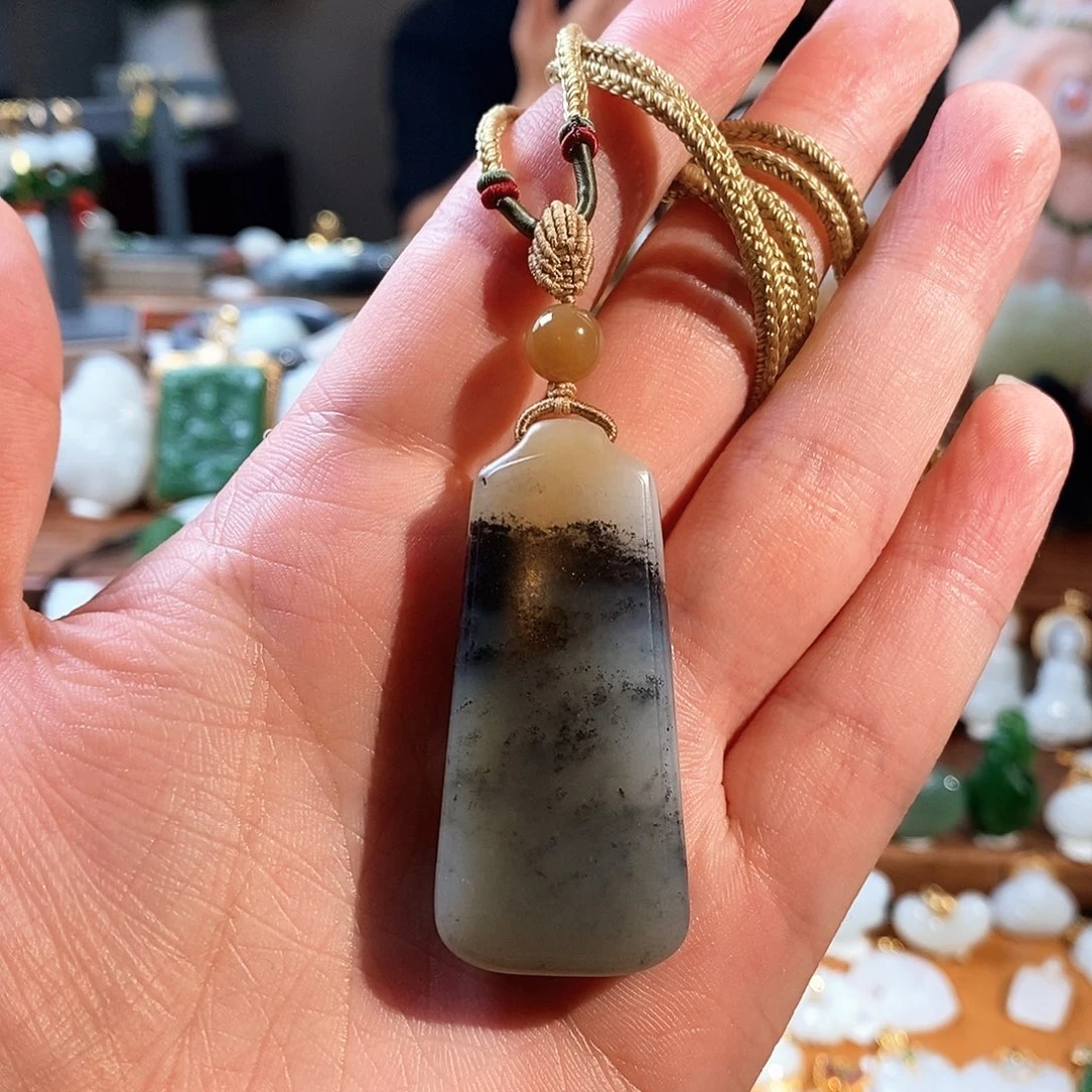 和田玉未镶嵌吊坠(不含链)