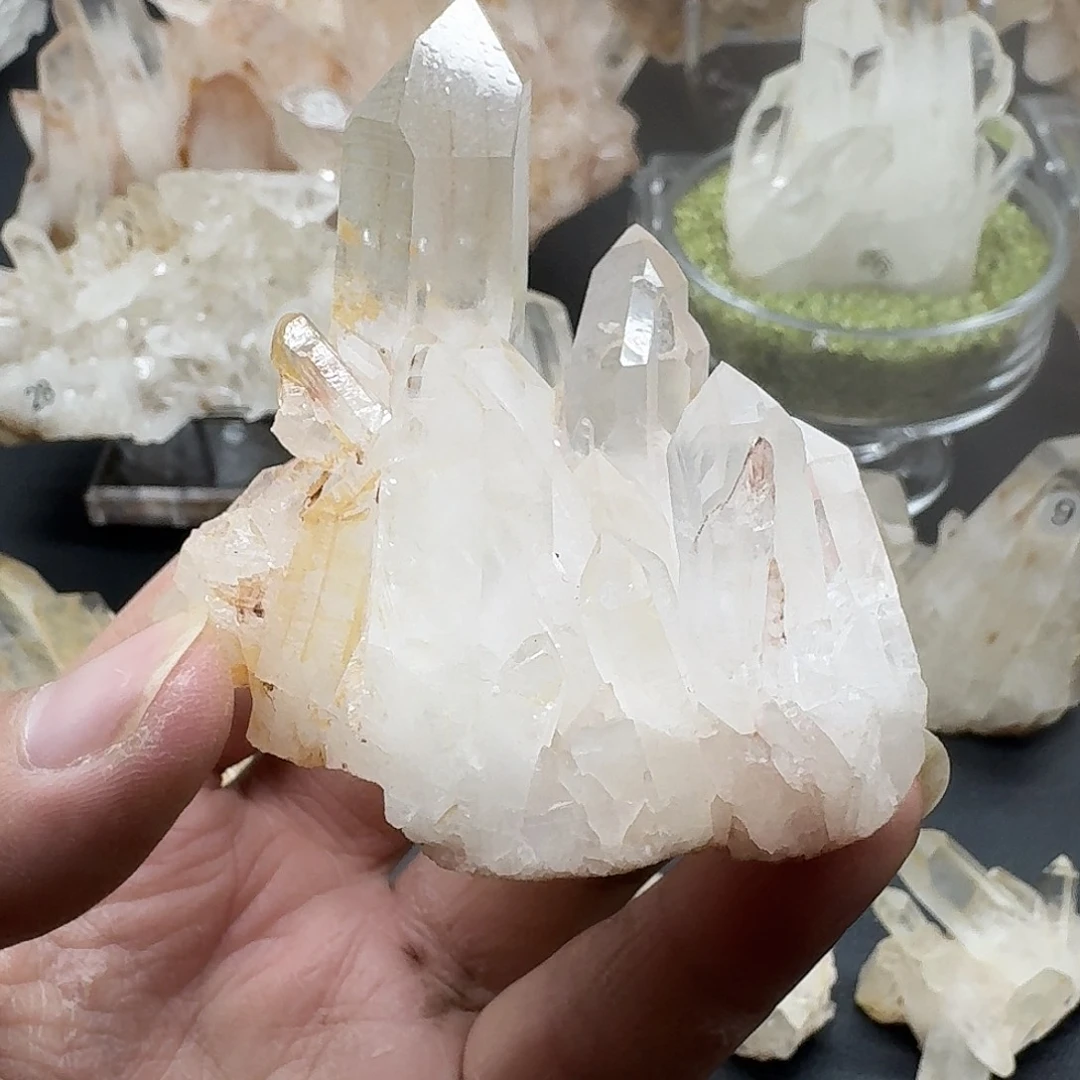 银S925镶嵌珠宝半成品水晶13