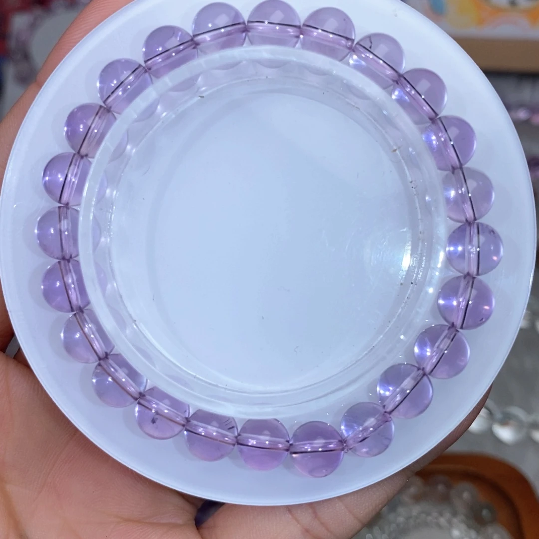 软***-水晶手链未镶嵌紫水晶7.8mm