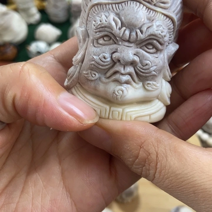 冰***茶配饰鹿角雕刻一个出