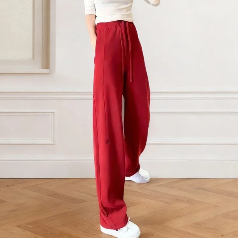 2025字母设计感显瘦气质百搭阔腿休闲裤LK2507839