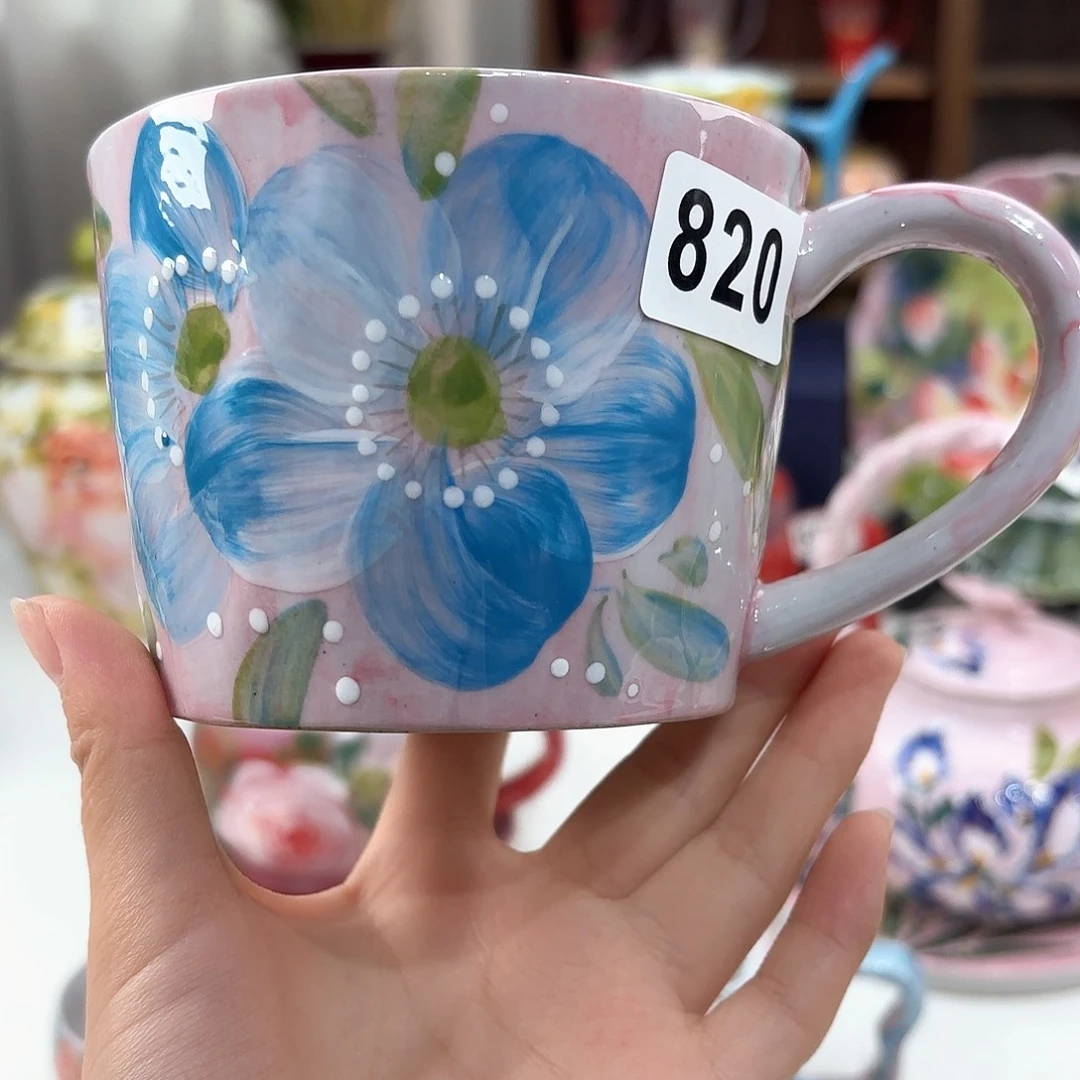 景德镇手绘高温釉下彩陶瓷茶具