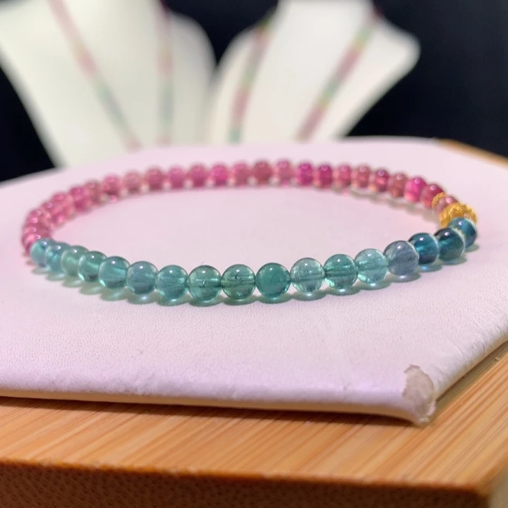 双色碧玺手链未镶嵌