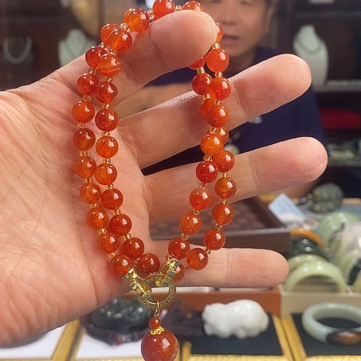 玛瑙/玉髓项链未镶嵌合金扣头