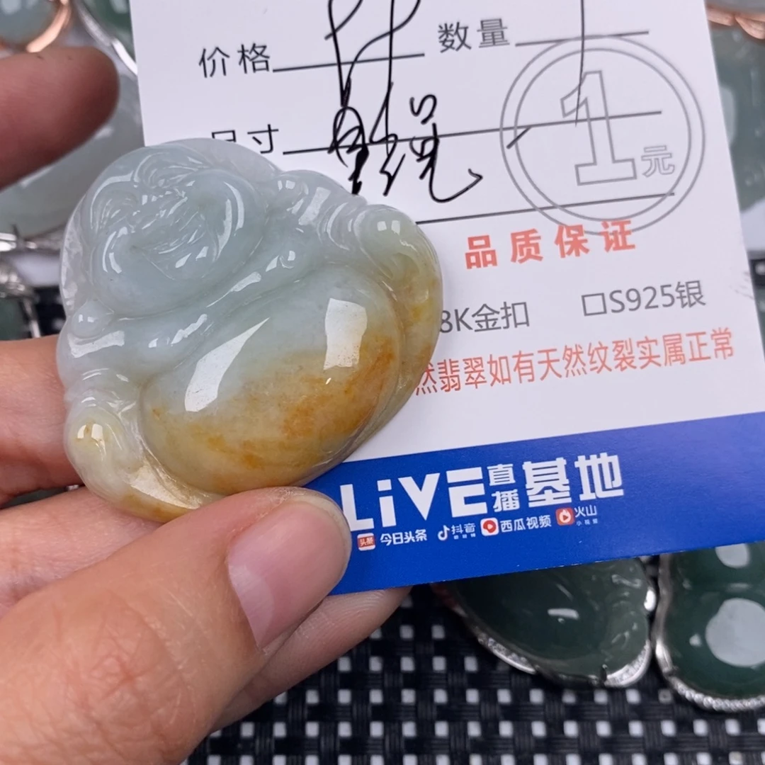 翡翠银S925镶嵌颈饰