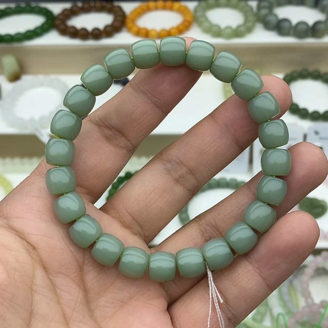 和田玉（碧玉）手链未镶嵌露*