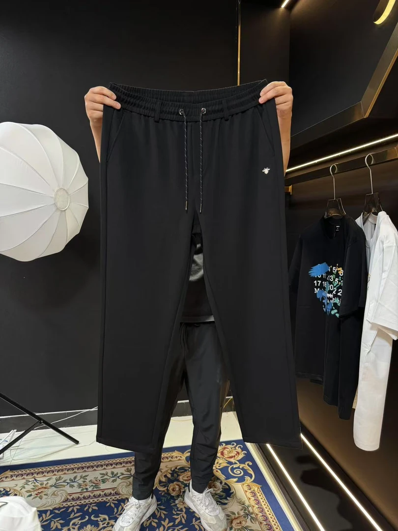 天丝棉夏季薄长裤大码男装直筒休闲裤高品质加肥加大男裤