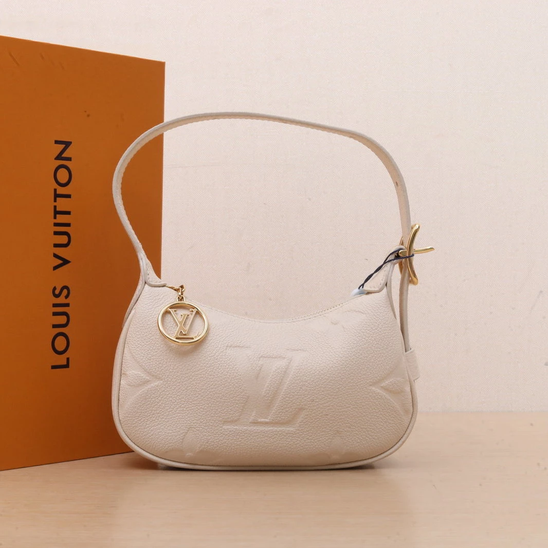 99新 LouisVuitton/路易威登 【双双】Moon Mini 米色 皮革C 芯片包