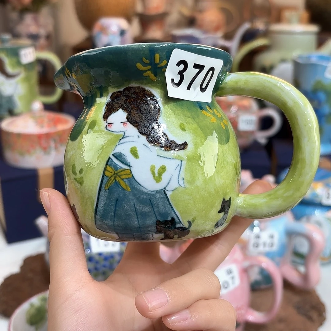 景德镇手绘高温釉下彩陶瓷茶具