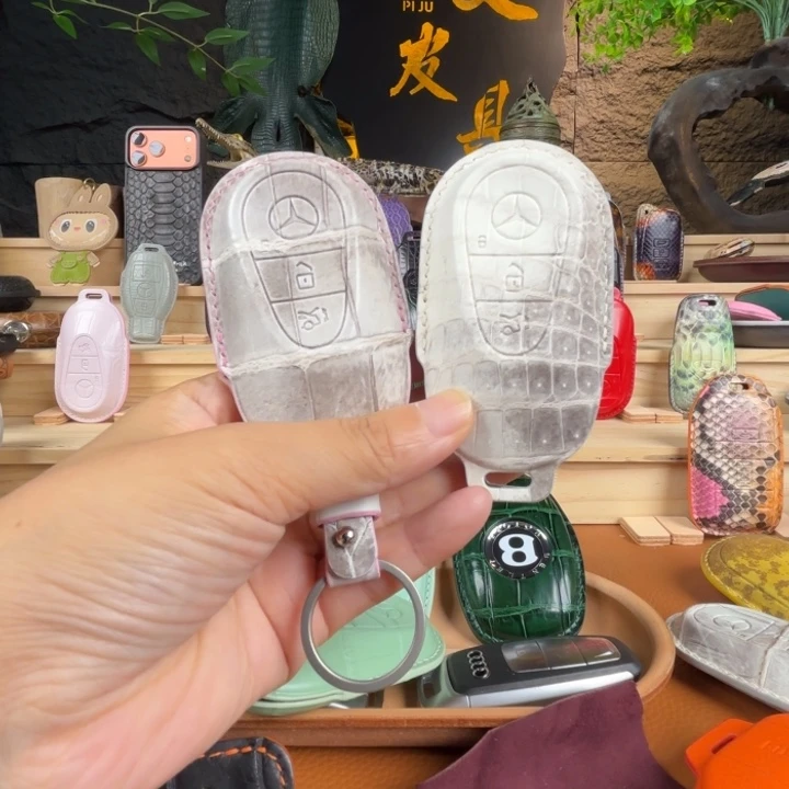 鳄鱼皮(革)奔驰钥匙套喜马拉雅鳄鱼皮