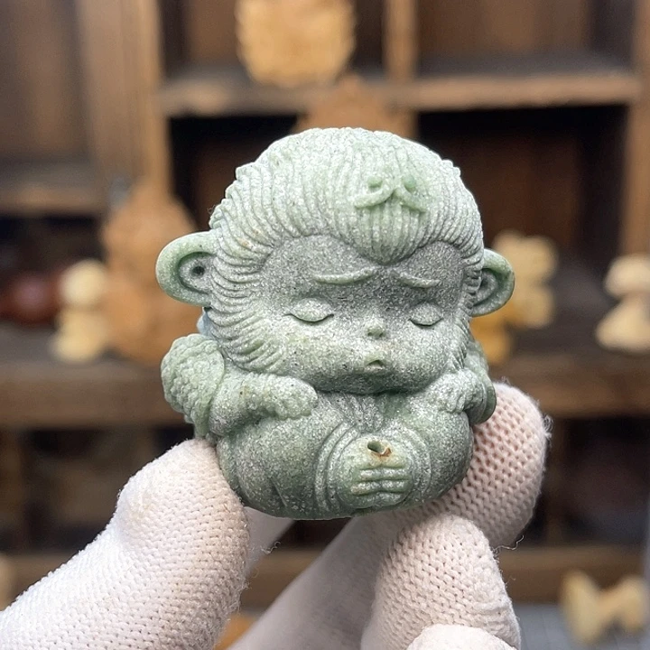 木青砂石小悟空摆件