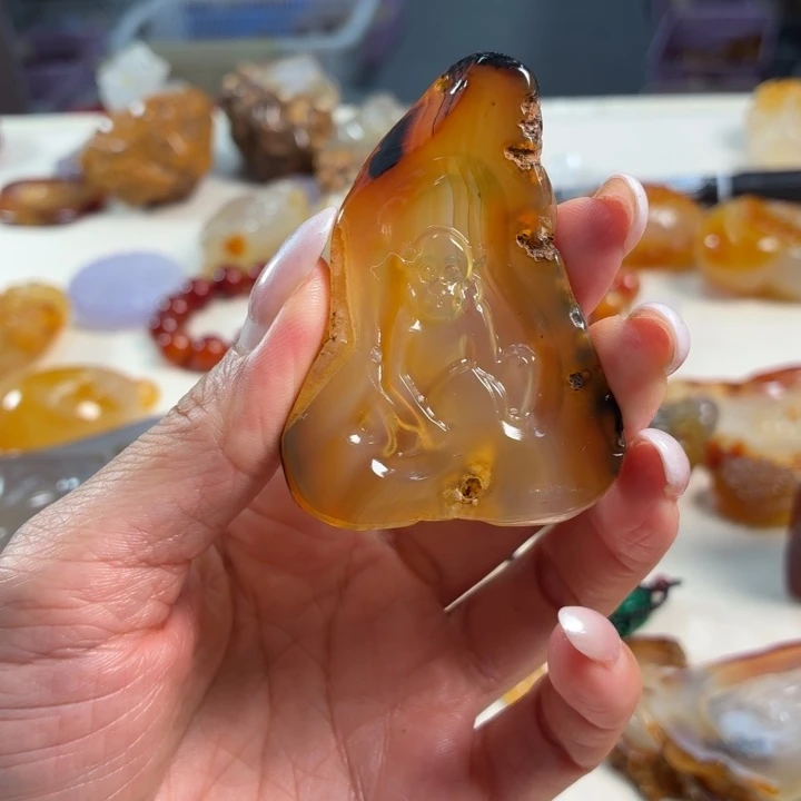 玛瑙/玉髓未镶嵌吊坠(不含链)