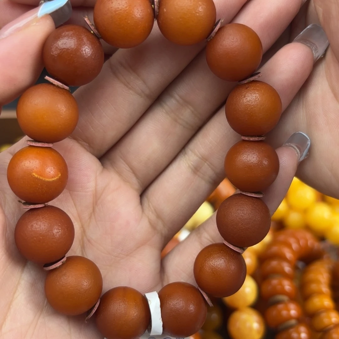 未镶嵌琥珀手链蜜蜡