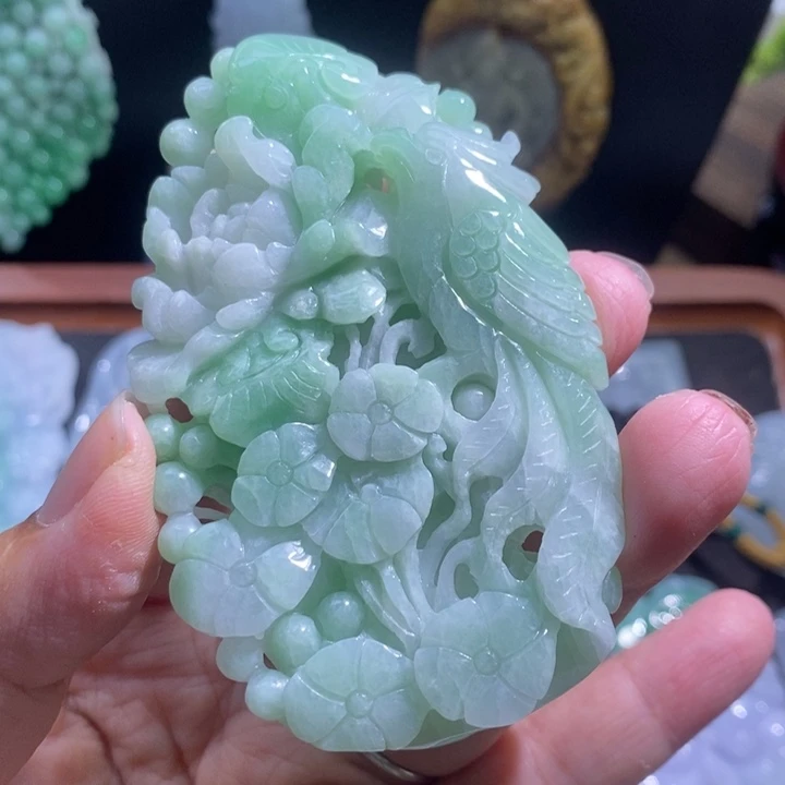 【闪购商品】颈饰未镶嵌翡翠喜上