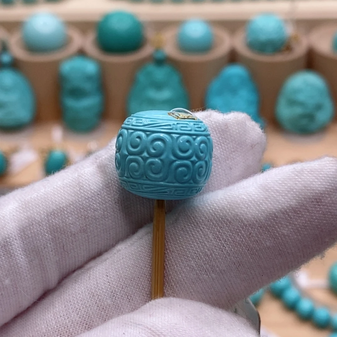 绿松石未镶嵌珠宝奇石15.5mm