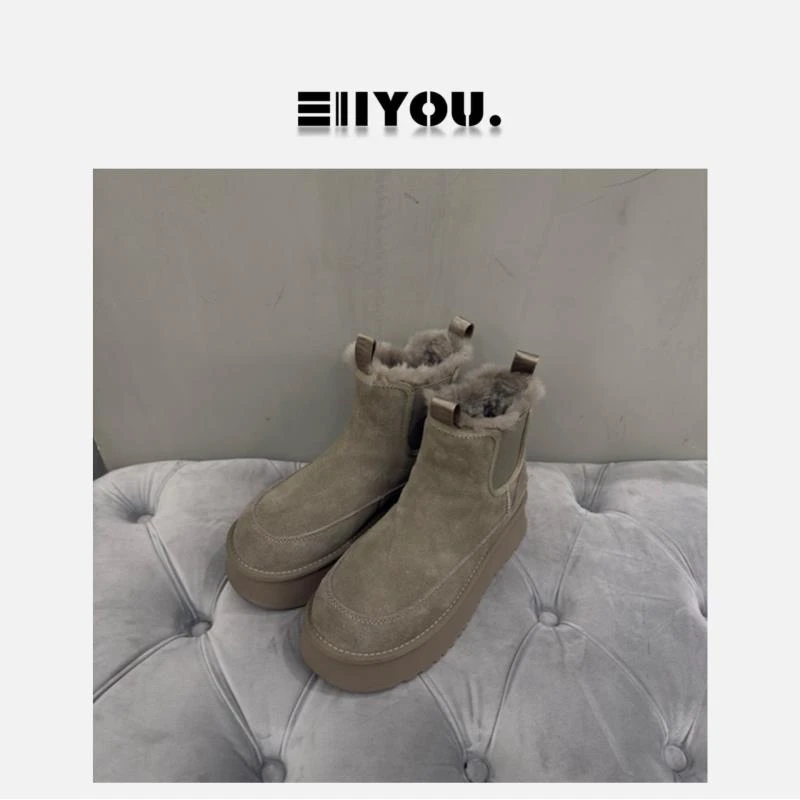 【ENYOU定制】苔藓生机绿 秋冬雪地靴