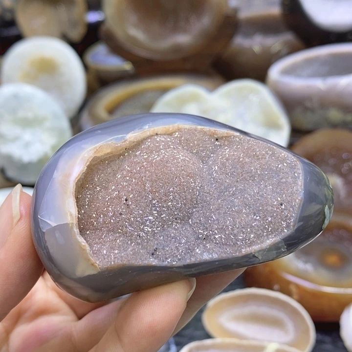 未镶嵌珠宝半成品紫晶随型