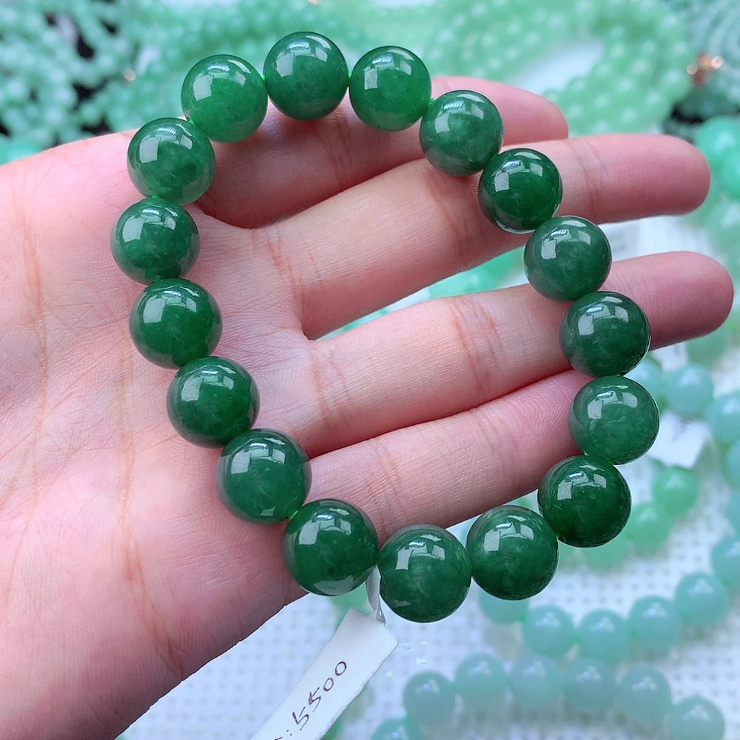 翡翠未镶嵌毛衣链卡12.2