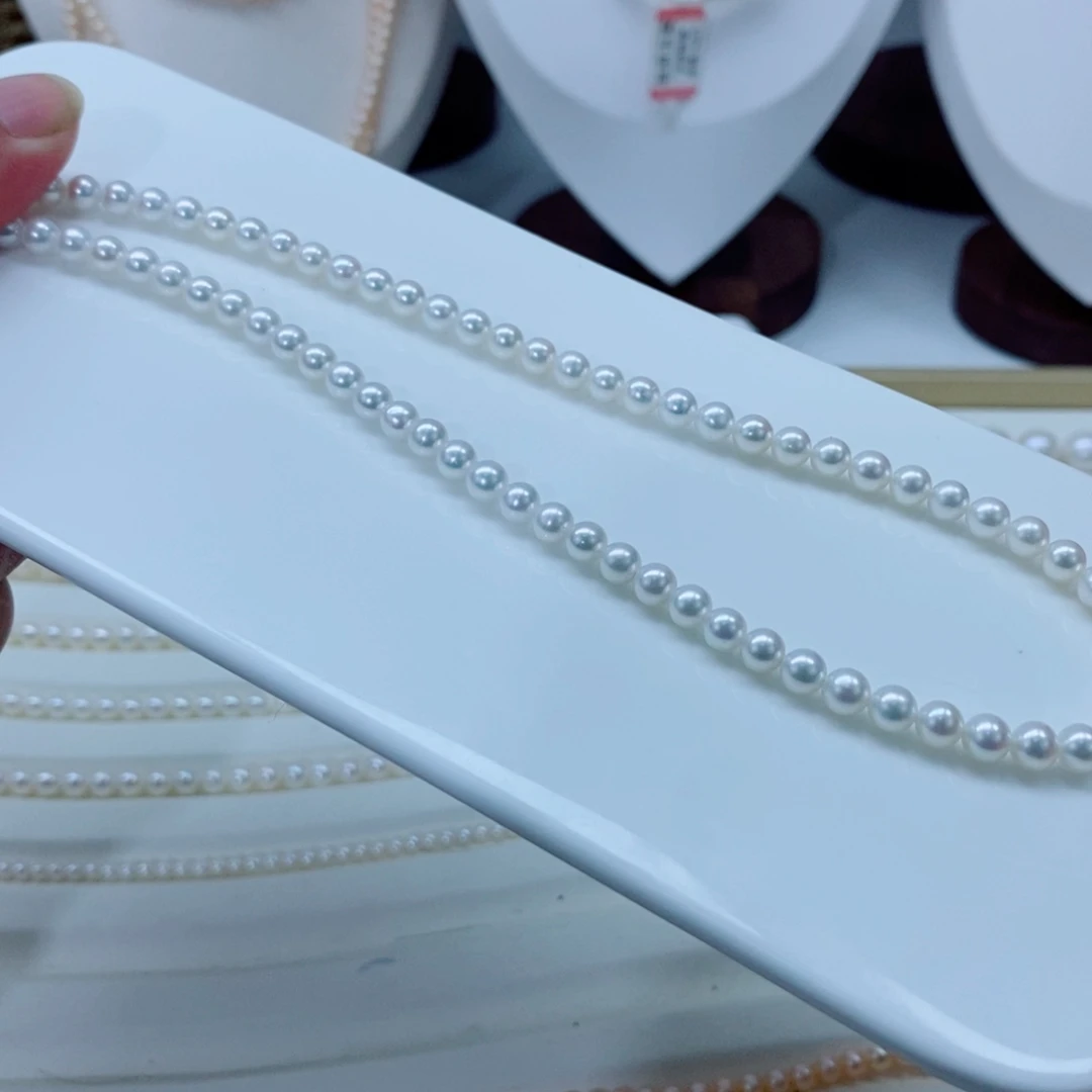 银S925镶嵌淡水珍珠颈饰