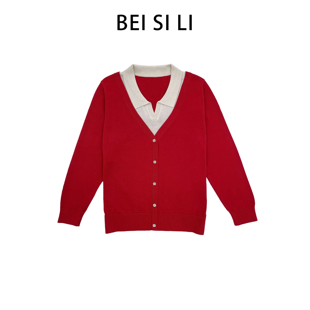 2025新款莱赛尔天丝针织小香风女时尚百搭针织衫