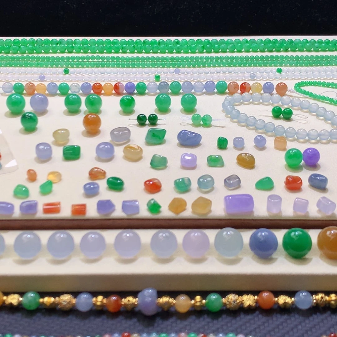定制翡翠未镶嵌 毛货抛光定制