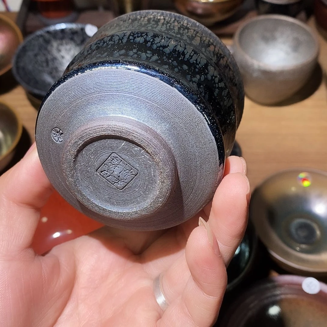 茶盏爆**剧建盏竹节一个