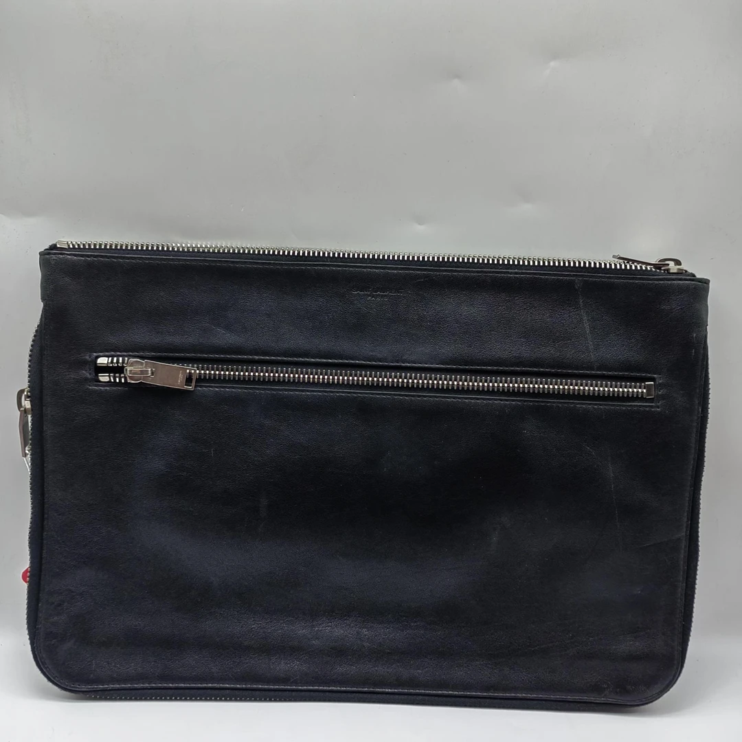 95新 YSL/圣罗兰  黑色手拿包 1404 6374