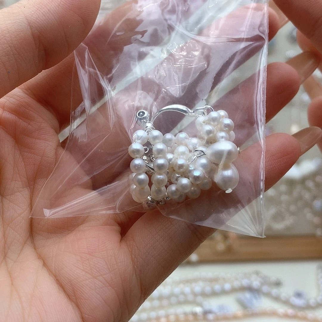 合金耳饰淡水珍珠
