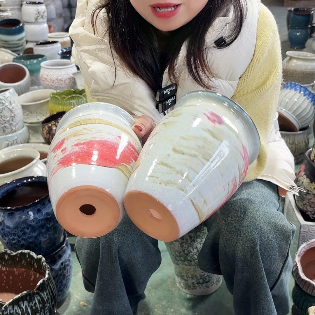 正品两个高18/12红陶