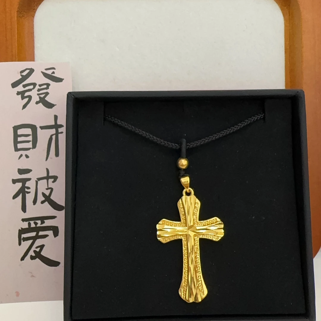 合金吊坠 光面十字架实心双面雕刻立体男女精工精美吊坠个性经典