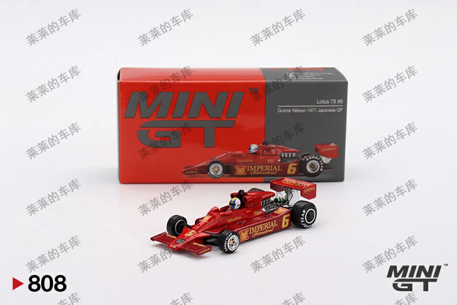MINI GT 1:64 Lotus 78 #6 Gunnar Nilsson 1977 Japanese GP#808