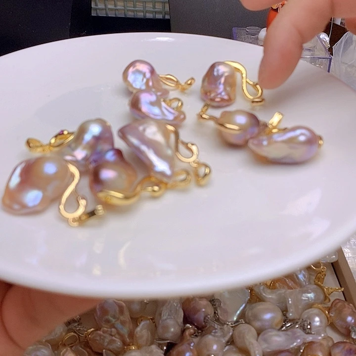 淡水珍珠银S925镶嵌颈饰828