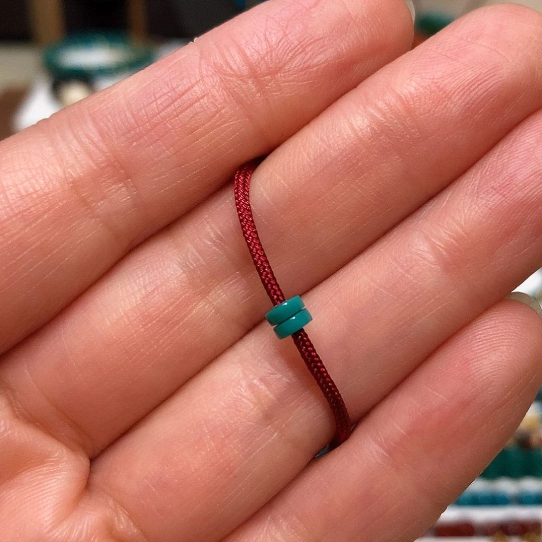 绿松石未镶嵌隔片直径4.2mm