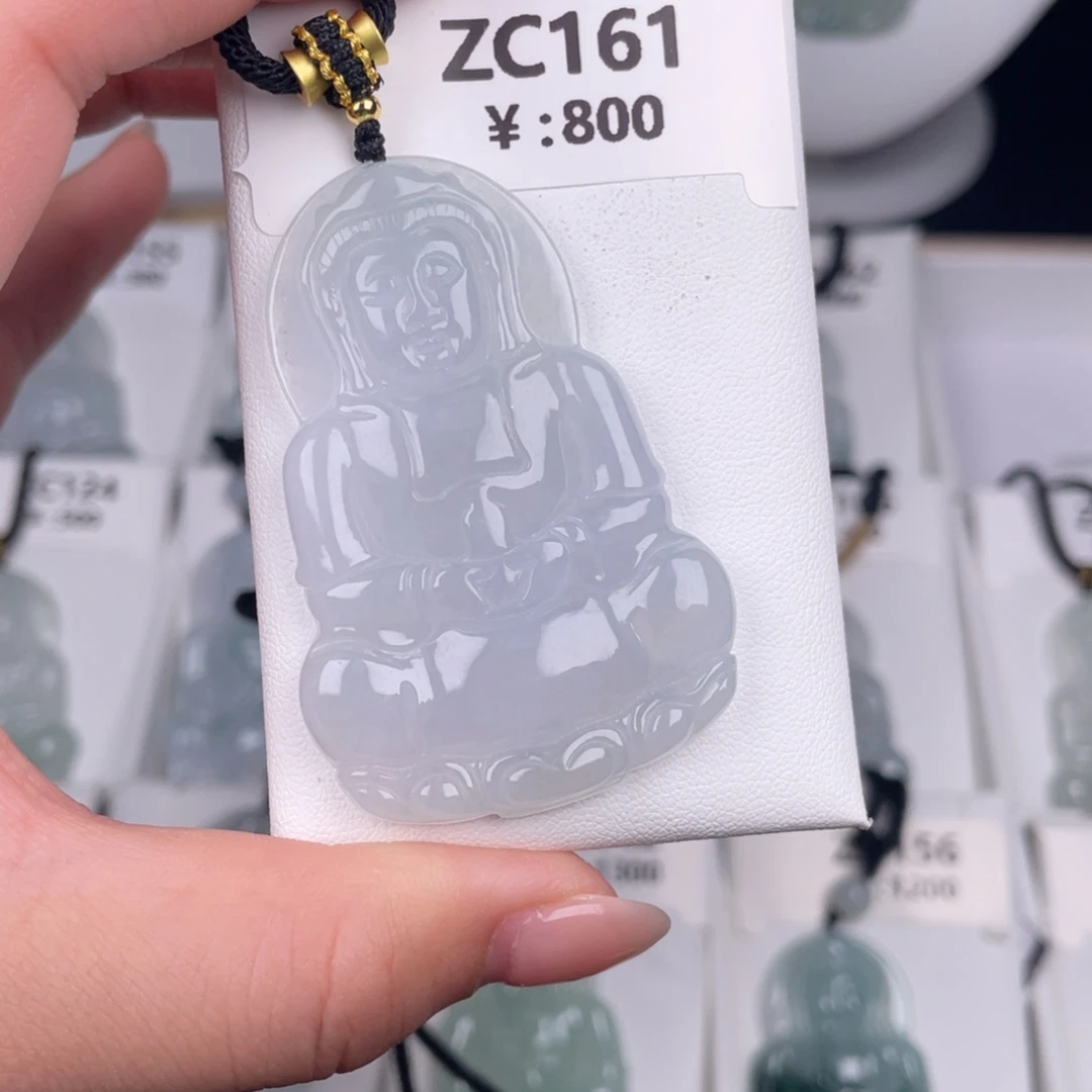 翡翠未镶嵌颈饰zc161